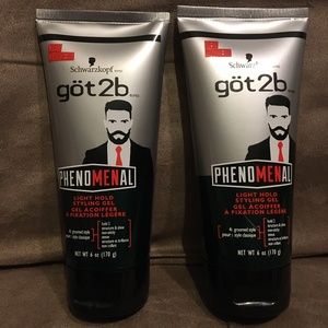 2 x Got2b Phenomenal Schwarzkopf Light Hold Styling Gel